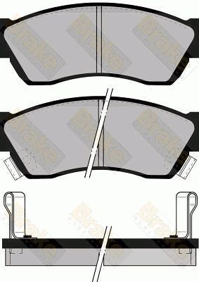 Brake Engineering Brake Pad Set, disc brake PA576