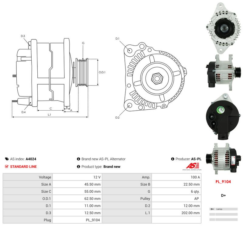 Generaator, AS-PL A4024