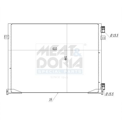 CONDENSATOR CLIMATIZARE MEAT & DORIA 991054