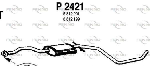 FENNO középső hangtompító P2421