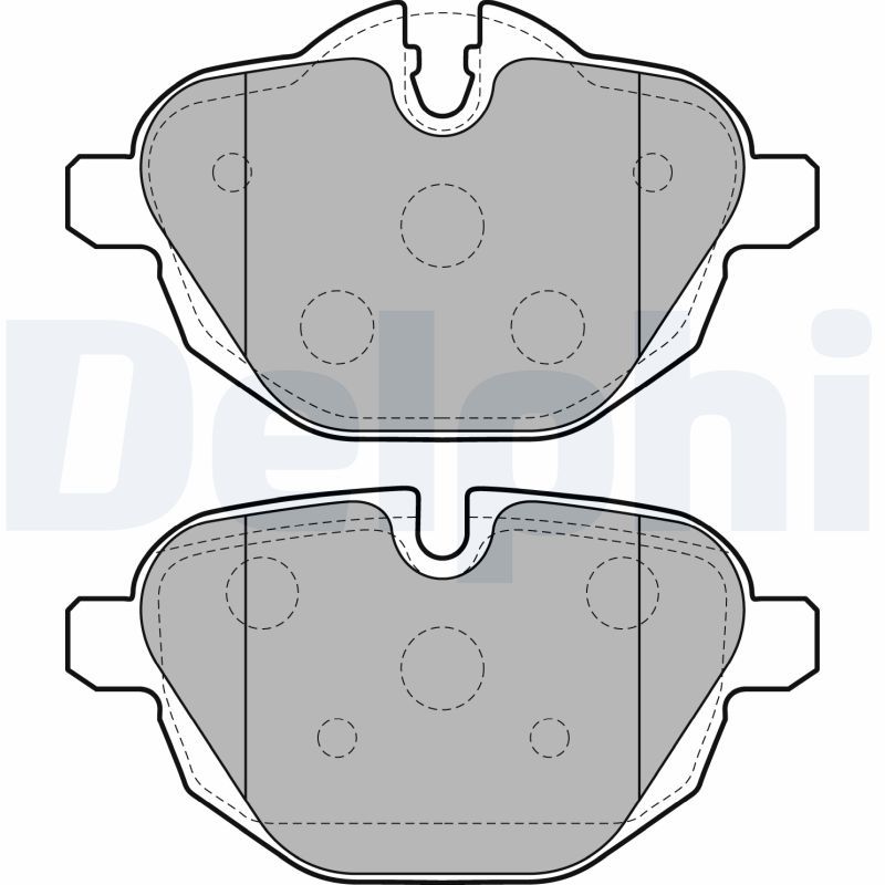 Delphi LP2162 Brake Pad Set, disc brake