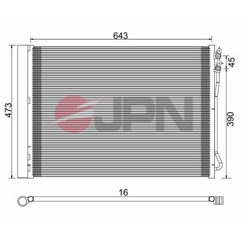 Kondensaator, kliimaseade, JPN 60C9085-JPN