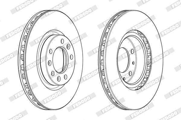 FERODO DDF2401C-1 Brake Disc