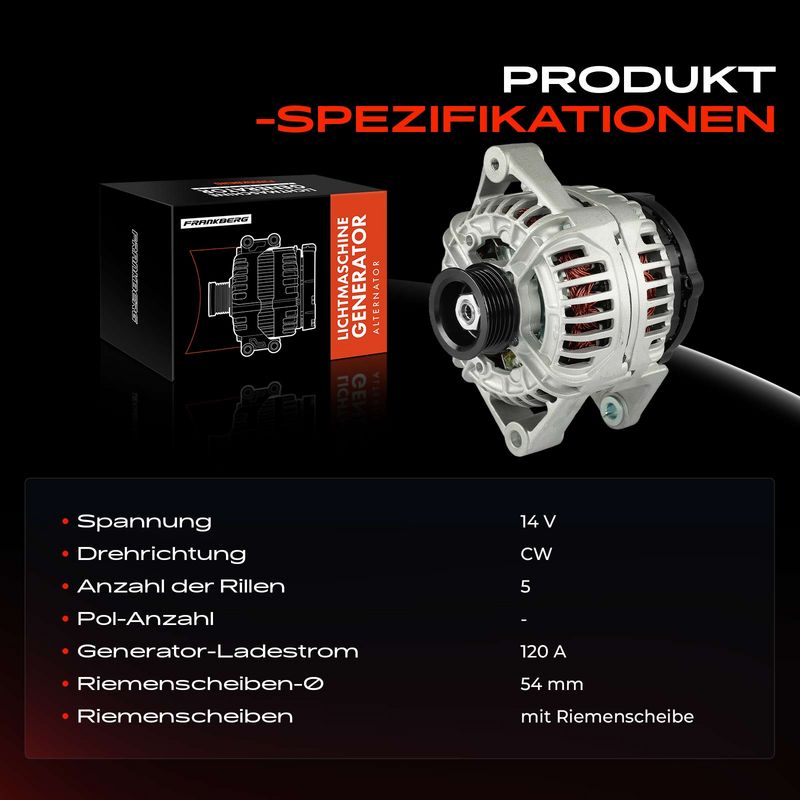 Frankberg 5481FB0032325 Alternator