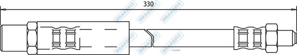 APEC Brake Hose BHO4054