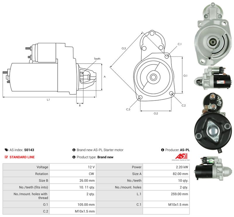 Starter, AS-PL S0143