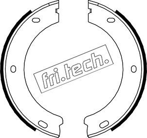 fri.tech. fékpofakészlet, rögzítőfék 1079.188