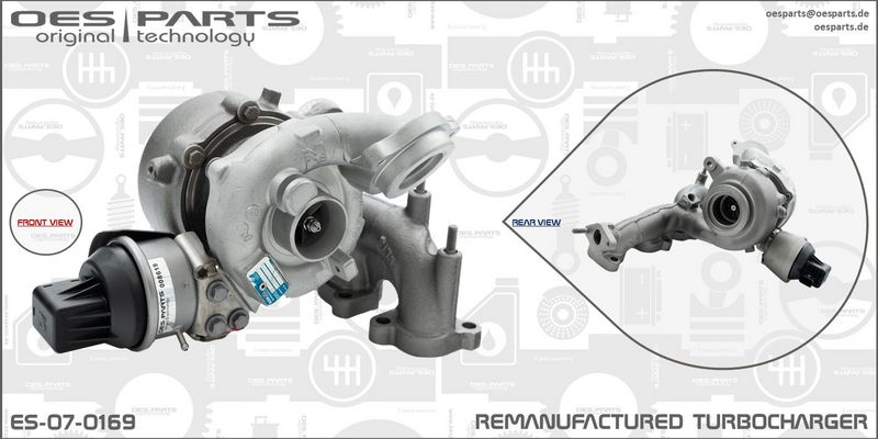 OES PARTS ES-07-0169 Charger, charging (supercharged/turbocharged)