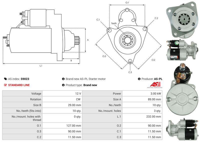 AS-PL S9023 Starter