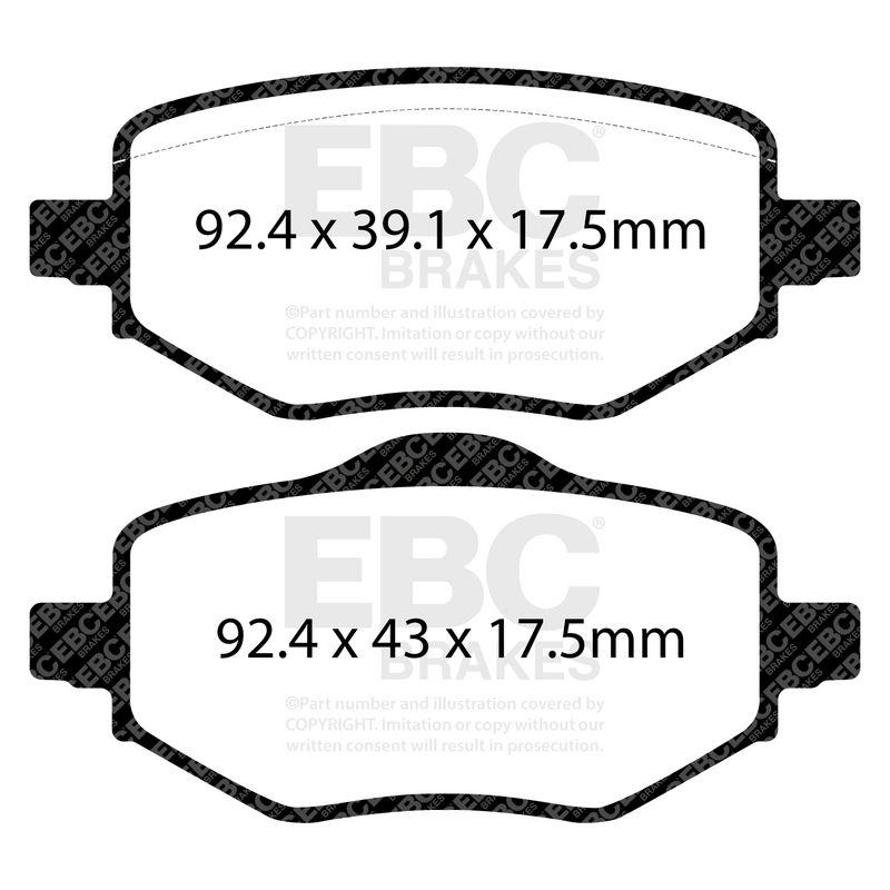 EBC Brakes Remblokkenset, schijfrem DP42442R