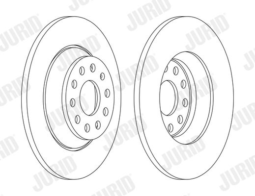 Гальмівний диск, Jurid 563168JC