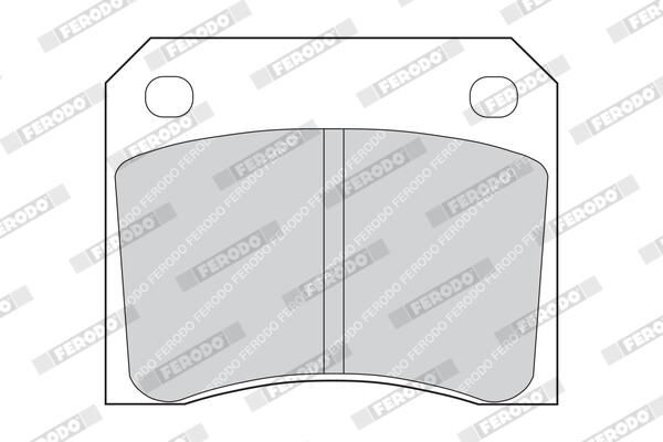 FERODO FDB815 Brake Pad Set, disc brake