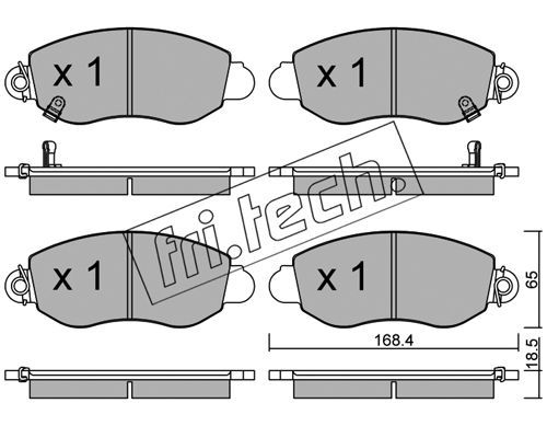 fri.tech. 329.0 Brake Pad Set, disc brake