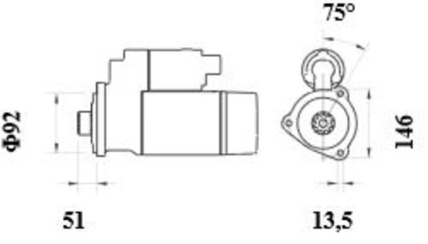 Product Image - Startmotor / starter - MS941 - MAHLE