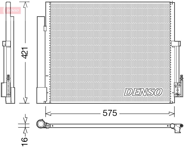 DENSO kondenzátor, klíma DCN20036