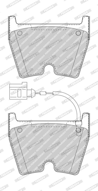 FERODO FDB5023 Brake Pad Set, disc brake