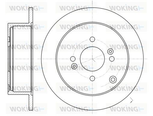 Гальмівний диск, Woking D61024.00