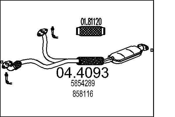 MTS katalizátor 04.4093