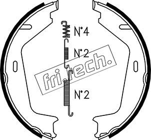 fri.tech. fékpofakészlet, rögzítőfék 1127.273K