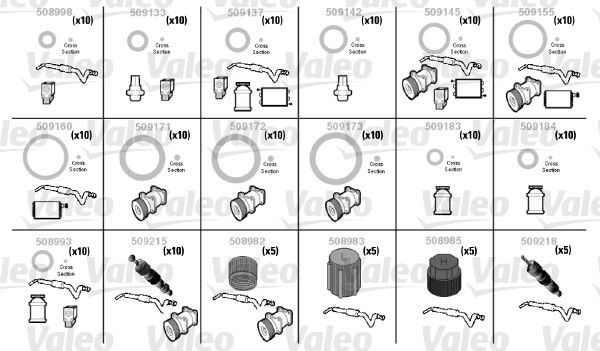 VALEO O-ring reparatieset 509204