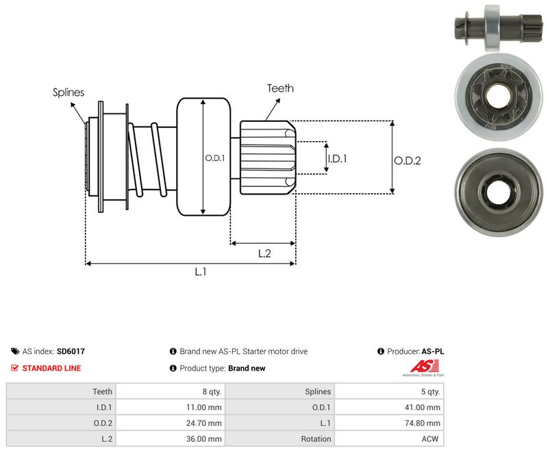 Vabajooks, starter, AS-PL SD6017