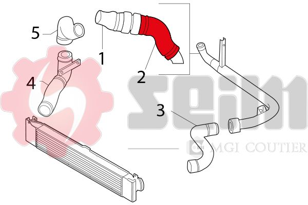 SEIM 981163 Charge Air Hose
