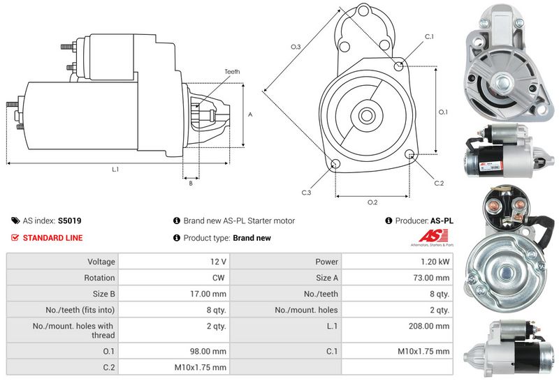 AS-PL S5019 Starter