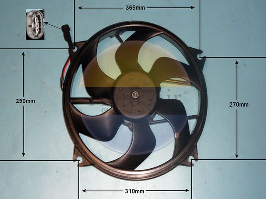 Auto Air Gloucester 05-1675 Electric Motor, radiator fan