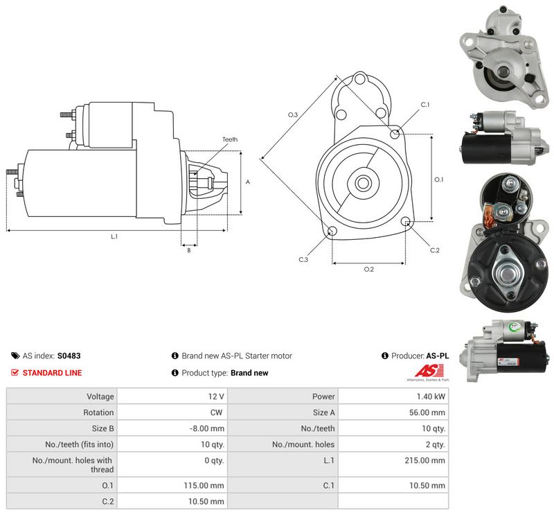 Starter, AS-PL S0483