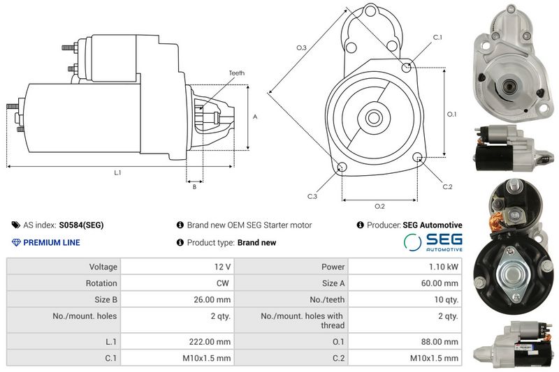 AS-PL S0584(SEG) Starter