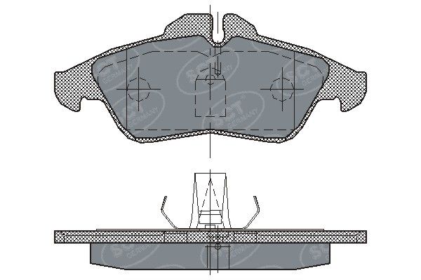 SCT - MANNOL fékbetétkészlet, rögzítőfék SP 177 PR