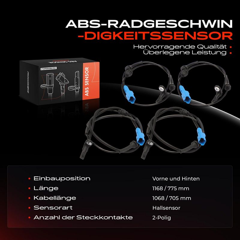 Frankberg 5481FB0061884 Sensor, wheel speed