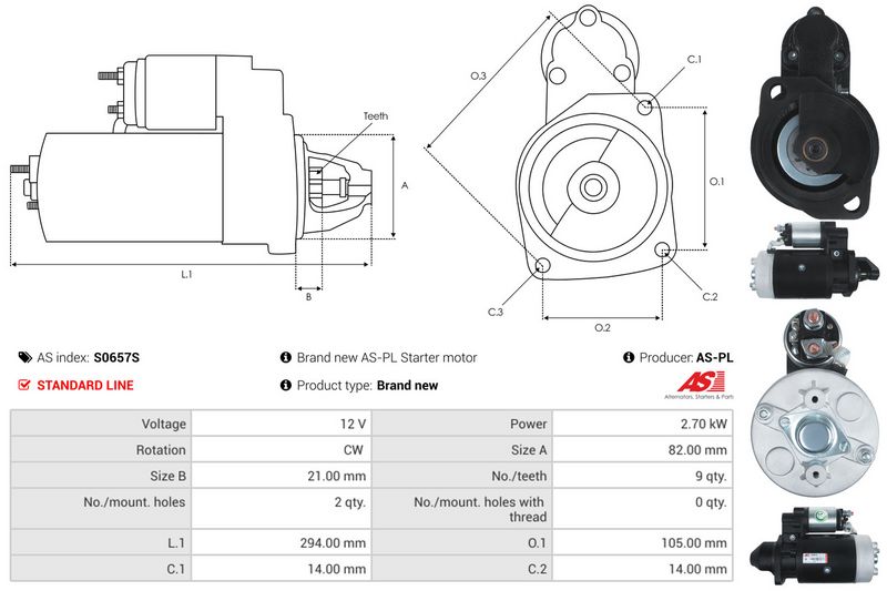 AS-PL S0657S Starter