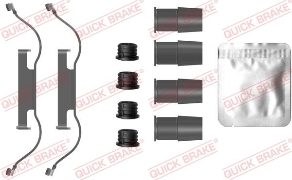 Комплект приладдя, накладка дискового гальма, Quick Brake 109-0088