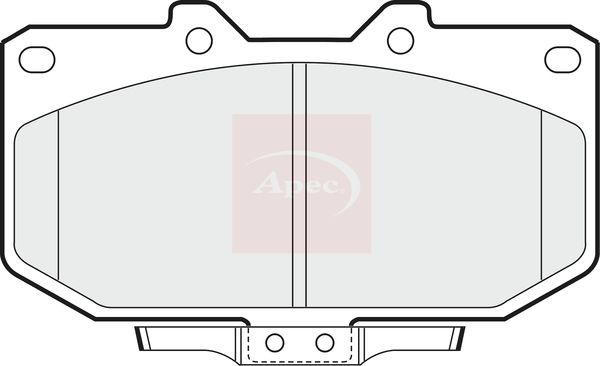 APEC Brake Pad Set, disc brake PAD698