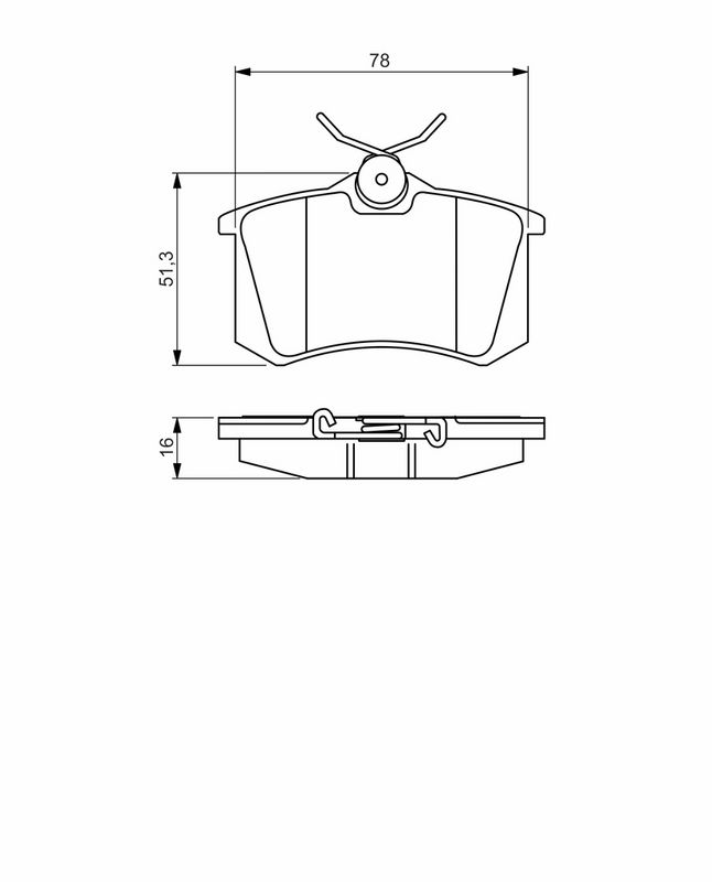 Set placute frana,frana disc 0 986 495 231 BOSCH
