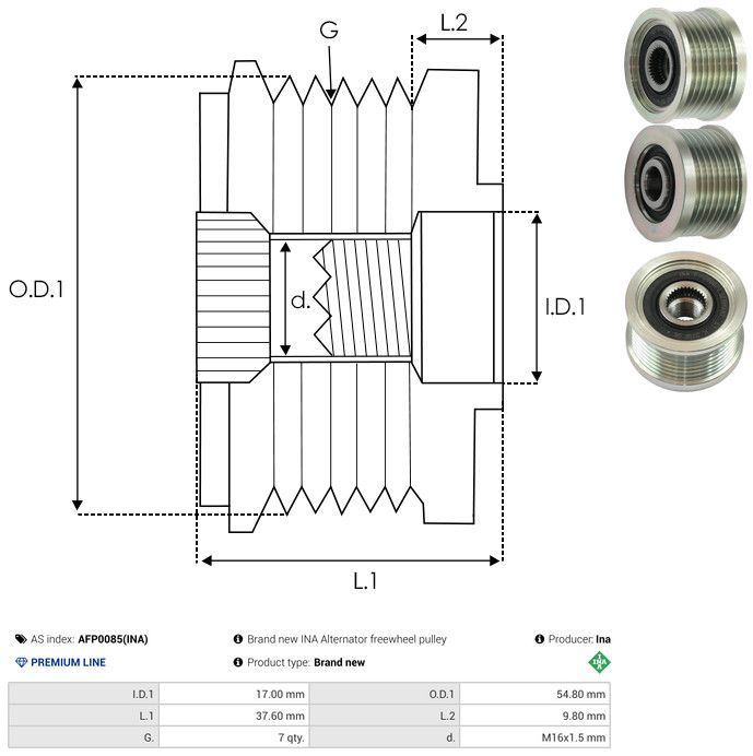 Generaatori vabakäik, AS-PL AFP0085(INA)