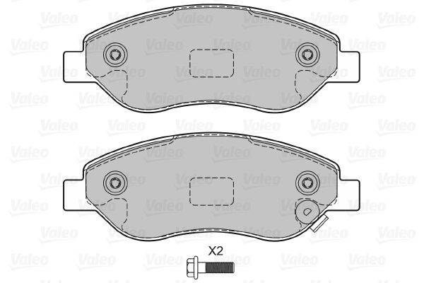 VALEO 601380 Brake Pad Set, disc brake