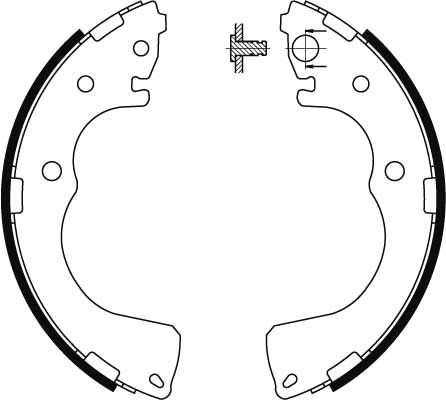 TRW GS8435 Brake Shoe Set