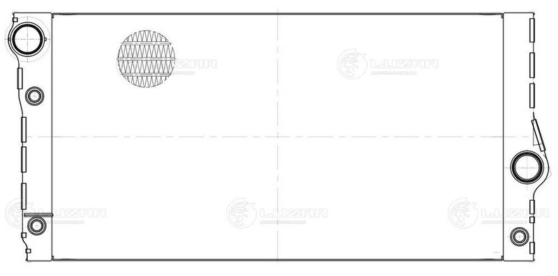 Радіатор, система охолодження двигуна, Luzar LRC26125