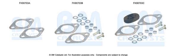 BM CATALYSTS szerelőkészlet, katalizátor FK90703