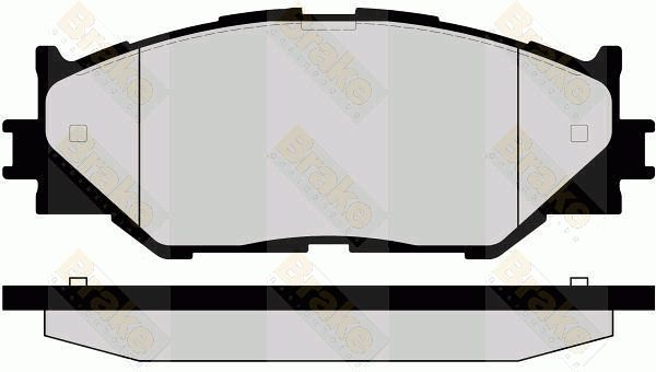 Brake Engineering Brake Pad Set, disc brake PA1715