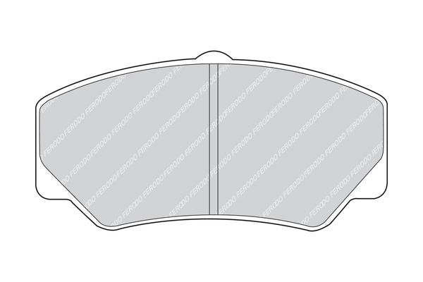 Комплект гальмівних накладок, дискове гальмо, Ferodo FDB450