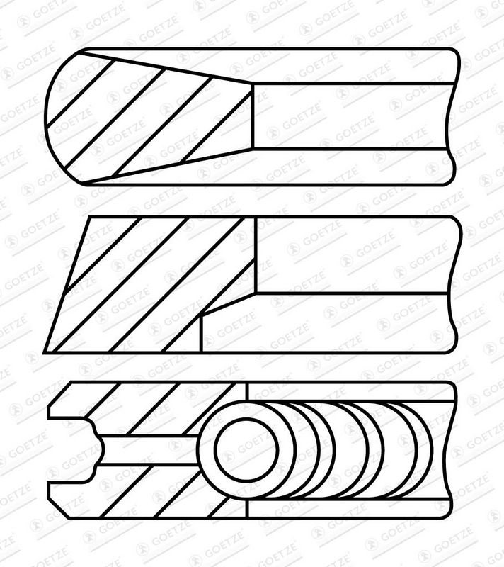 GOETZE ENGINE Jeu segments pistons 08-740000-10