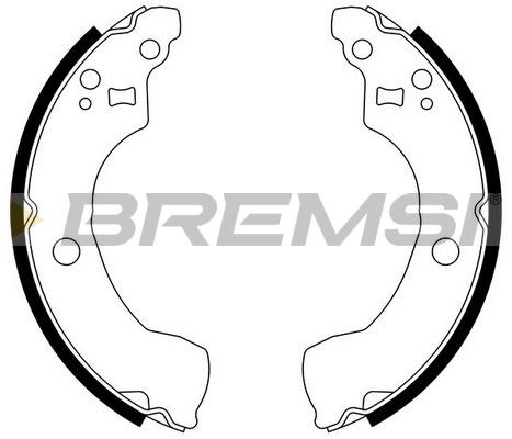 Комплект гальмівних колодок, Bremsi GF0867