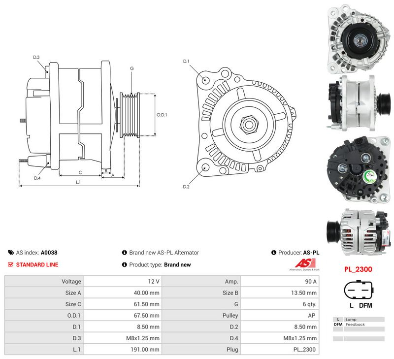 Generaator, AS-PL A0038