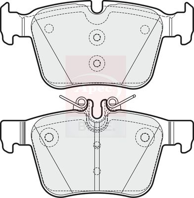 APEC Brake Pad Set, disc brake PD3379