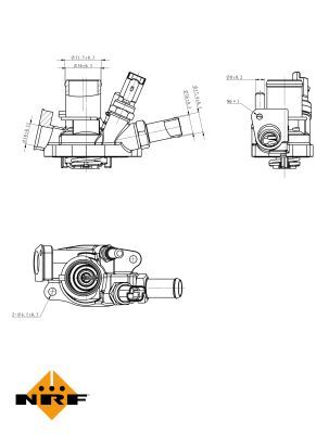 NRF 725034 Thermostat, coolant