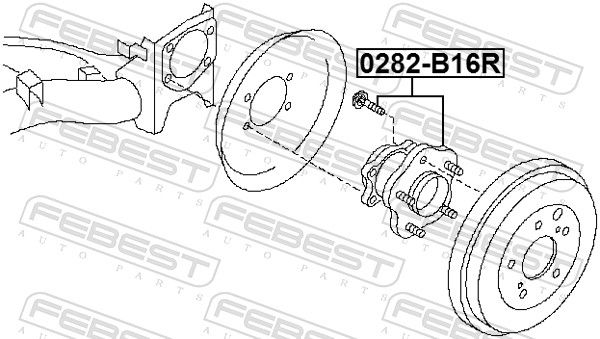 Маточина колеса, Febest 0282-B16R