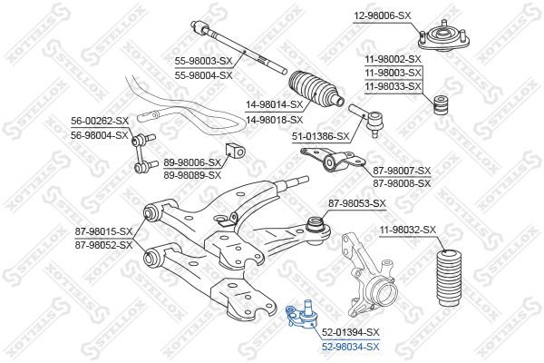 STELLOX 52-98034-SX Ball Joint